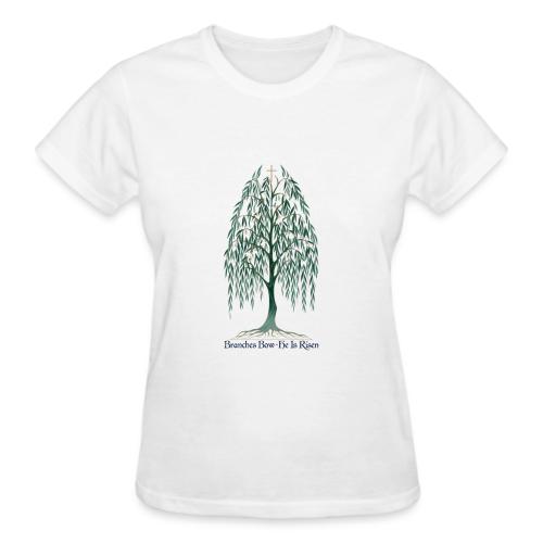 Easter Branches Bow Willow T Shirt, Easter Gift - Gildan Ultra Cotton Ladies T-Shirt