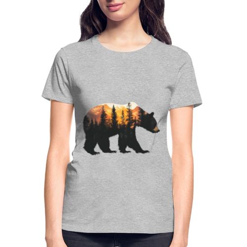 Bear: Sunset Guardian - Gildan Ultra Cotton Ladies T-Shirt