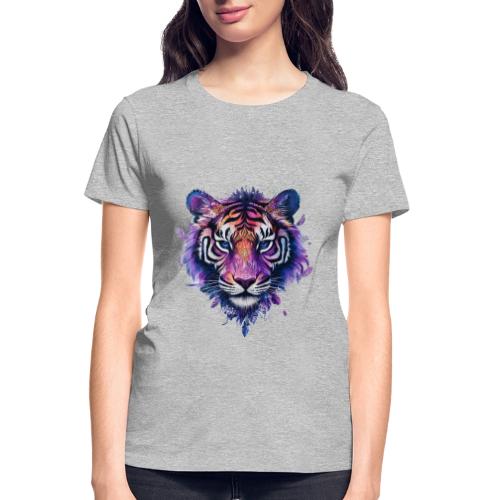 Mystic Violet Tiger - Gildan Ultra Cotton Ladies T-Shirt