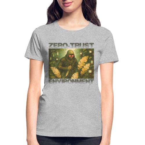 ZERO-TRUST (Black Lettering) - Gildan Ultra Cotton Ladies T-Shirt