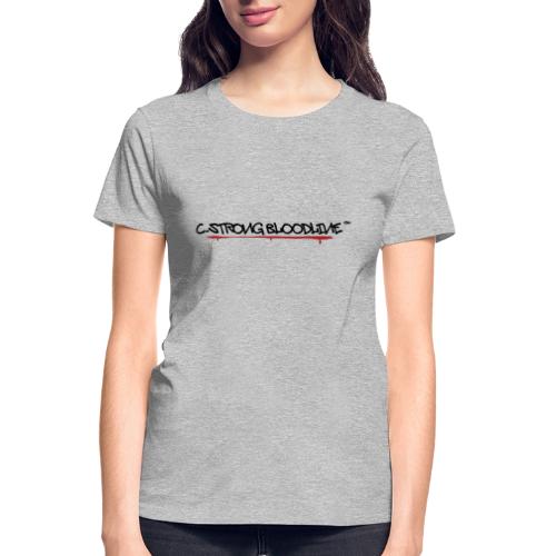 C.Strong Bloodline Logo (Black) - Gildan Ultra Cotton Ladies T-Shirt