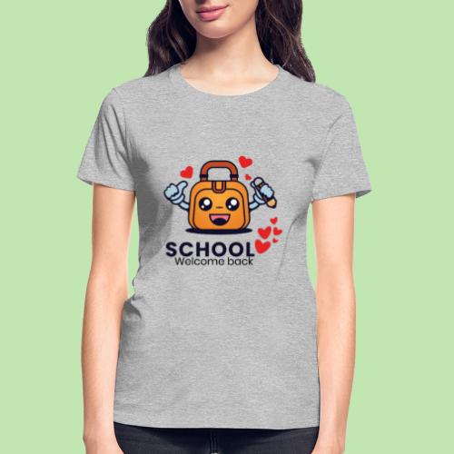 first day of school outfit- school Welcome back - Gildan Ultra Cotton Ladies T-Shirt