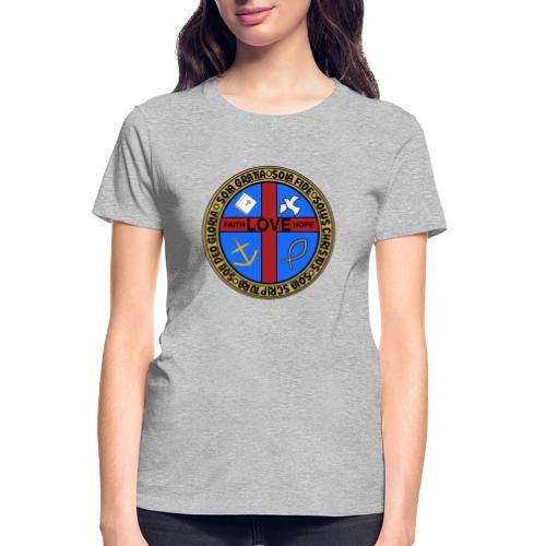 Five Solas Faith Hope Love Shirt–Christian Symbols - Gildan Ultra Cotton Ladies T-Shirt