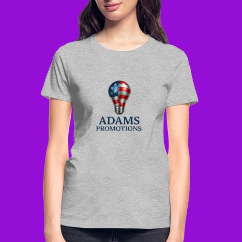 Adams promotions American flag metallic light bulb - Gildan Ultra Cotton Ladies T-Shirt