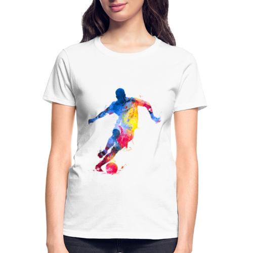Soccer: Splash Kick - Gildan Ultra Cotton Ladies T-Shirt
