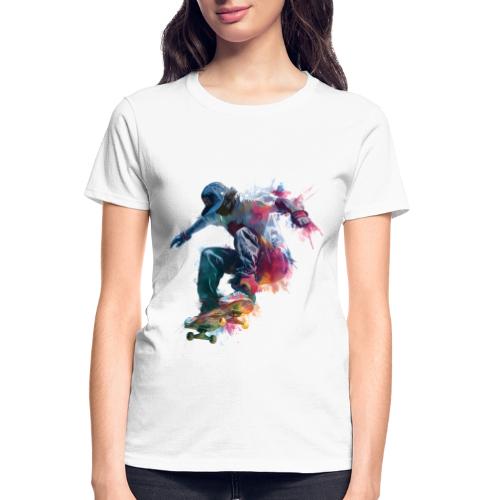 Skateboarding: Ride the Colors - Gildan Ultra Cotton Ladies T-Shirt