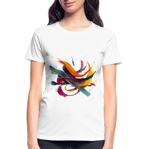 Colorful Waves - Gildan Ultra Cotton Ladies T-Shirt