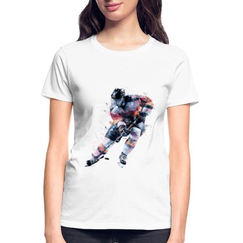 Hockey: Frozen Motion - Gildan Ultra Cotton Ladies T-Shirt