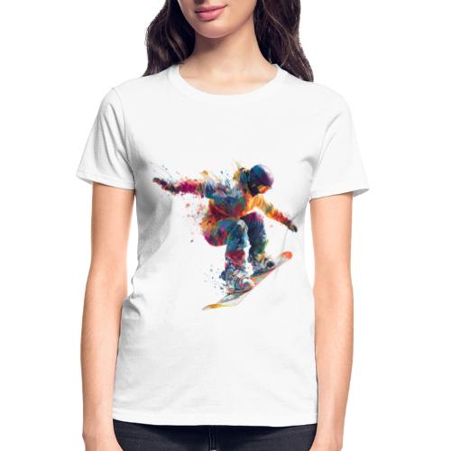Snowboarding: Frozen Flight - Gildan Ultra Cotton Ladies T-Shirt