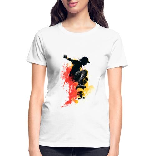 Skateboarding: Splash of Motion - Gildan Ultra Cotton Ladies T-Shirt