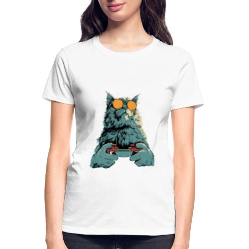 Cat: Fluff Mode On - Gildan Ultra Cotton Ladies T-Shirt
