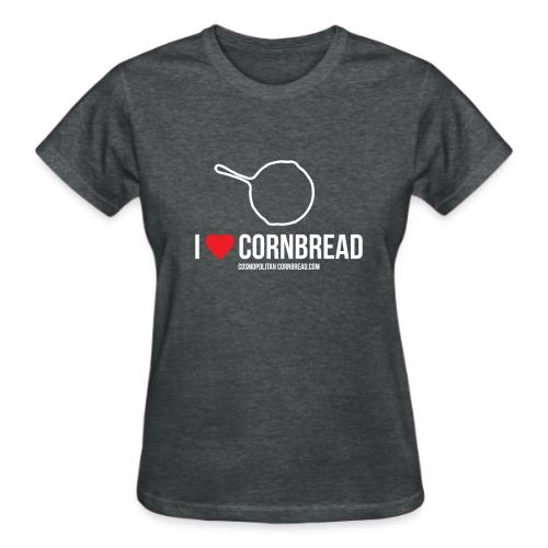 I heart cornbread - Gildan Ultra Cotton Ladies T-Shirt