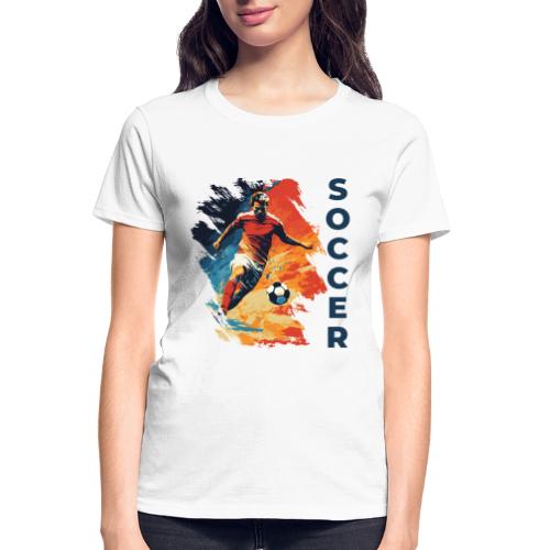 Soccer Action Pulse - Gildan Ultra Cotton Ladies T-Shirt