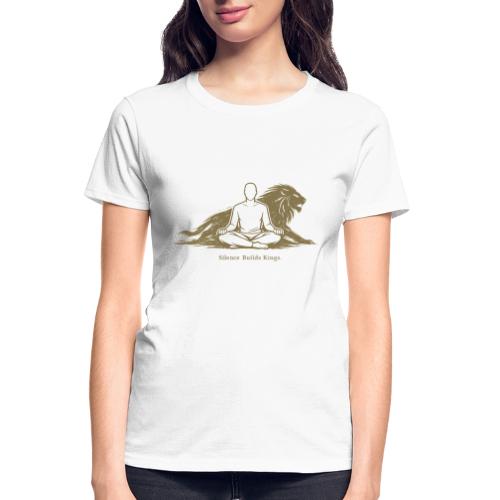Silence Builds Kings Meditation Lion - Gildan Ultra Cotton Ladies T-Shirt