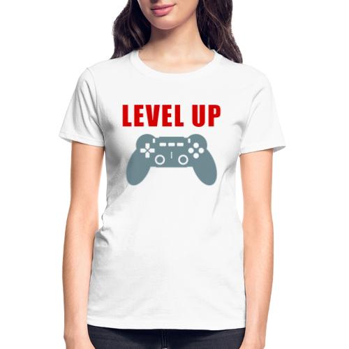 Level Up Gamer Controller Apparel - Gildan Ultra Cotton Ladies T-Shirt