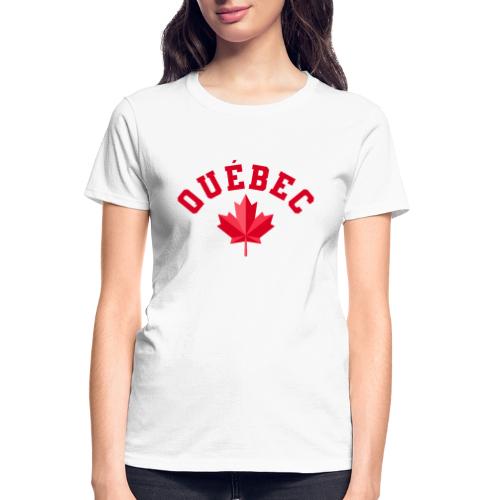 Quebec with maple leaf - Gildan Ultra Cotton Ladies T-Shirt