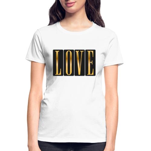 Golden Love - Gildan Ultra Cotton Ladies T-Shirt