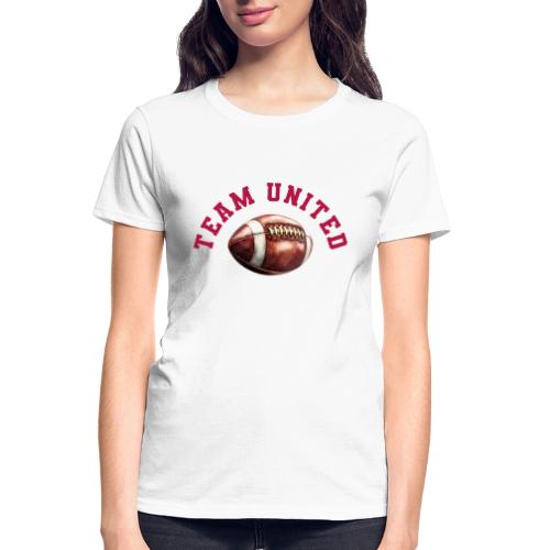 Team United American Football Design - Gildan Ultra Cotton Ladies T-Shirt