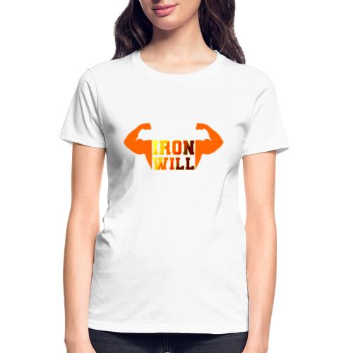 Bodybuilding: Iron Will Power - Gildan Ultra Cotton Ladies T-Shirt