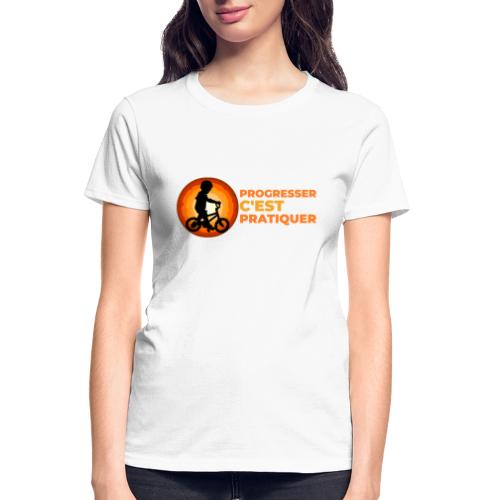 On the Move Towards Progress - Gildan Ultra Cotton Ladies T-Shirt