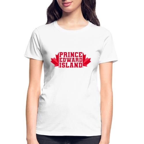 Prince Edward Island with maple leaf - Gildan Ultra Cotton Ladies T-Shirt