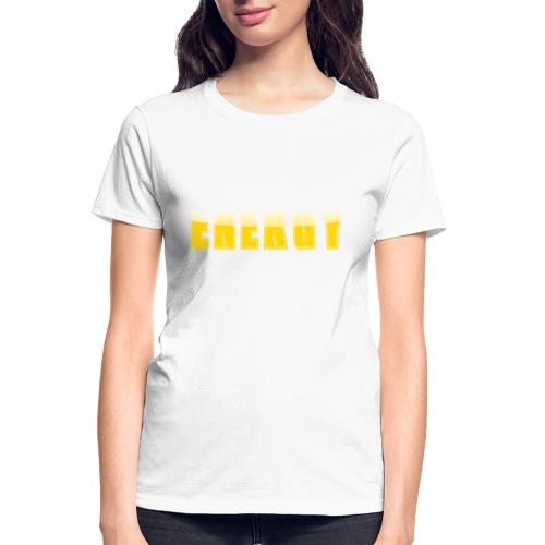 ENERGY Electric Yellow Power Word Design - Gildan Ultra Cotton Ladies T-Shirt