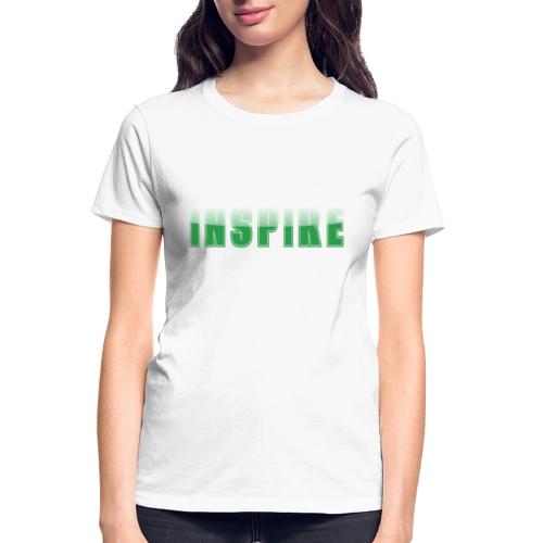 Inspire Word Art Design - Gildan Ultra Cotton Ladies T-Shirt
