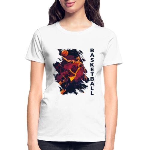 Basketball Charge - Gildan Ultra Cotton Ladies T-Shirt