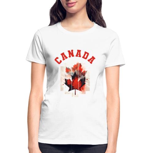 Heart of Canada Art - Gildan Ultra Cotton Ladies T-Shirt