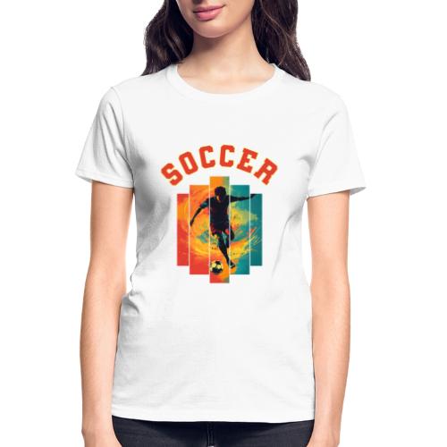 Soccer Heartbeat - Gildan Ultra Cotton Ladies T-Shirt