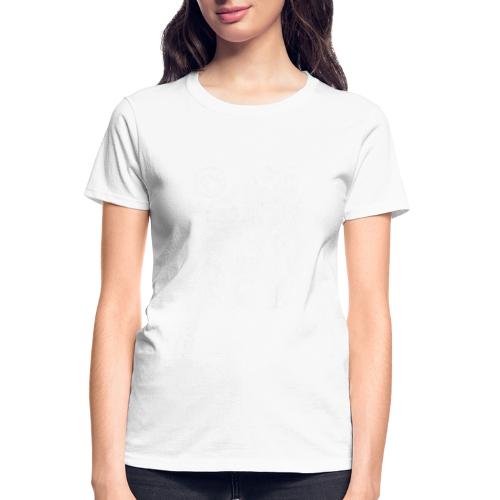 Vintage French Bulldog Moon Howling Tee - Gildan Ultra Cotton Ladies T-Shirt