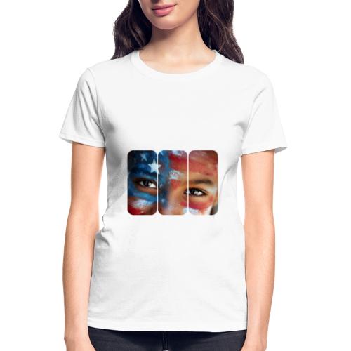 USA: Eyes of the Flag - Gildan Ultra Cotton Ladies T-Shirt