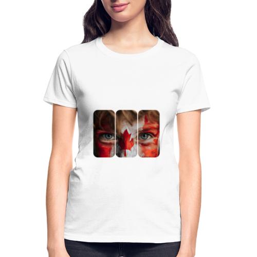 Canada: Maple Leaf Gaze - Gildan Ultra Cotton Ladies T-Shirt