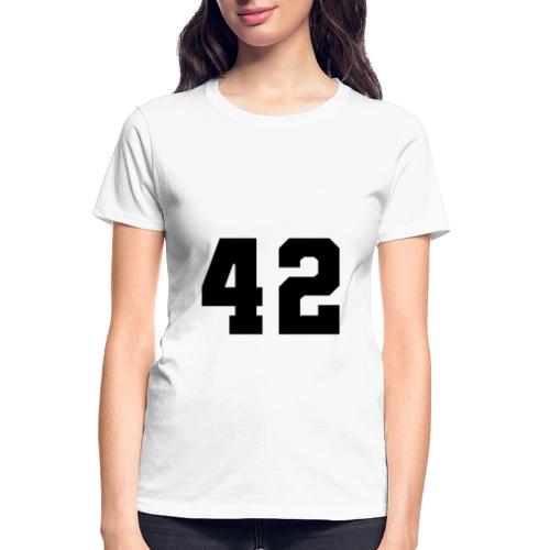 Varsity Number 42 Sports Style - Gildan Ultra Cotton Ladies T-Shirt