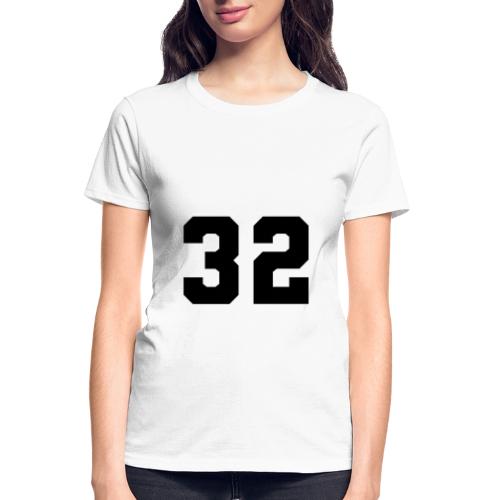 Varsity Number 32 Athletic Design - Gildan Ultra Cotton Ladies T-Shirt