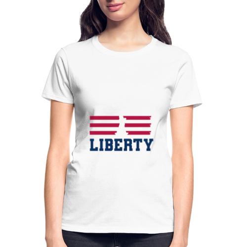 USA: Stars of Liberty - Gildan Ultra Cotton Ladies T-Shirt