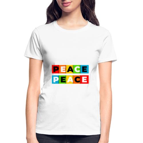 Colorful Peace - Gildan Ultra Cotton Ladies T-Shirt