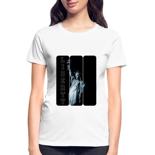 USA: Vertical Liberty - Gildan Ultra Cotton Ladies T-Shirt