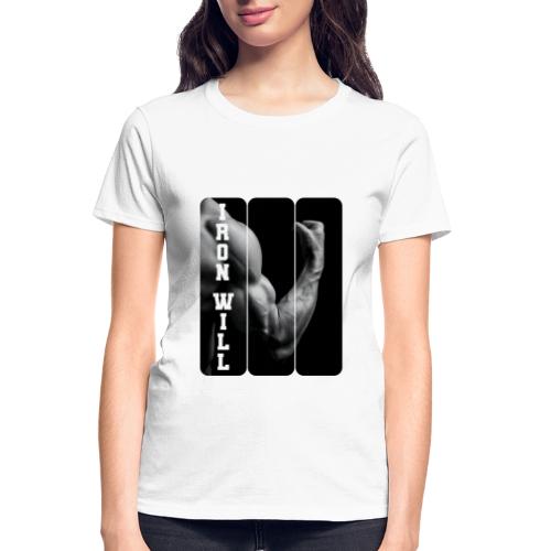 Bodybuilding: Iron Will - Gildan Ultra Cotton Ladies T-Shirt