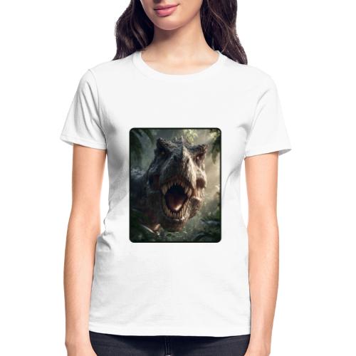 T Rex Jungle Roar Design - Gildan Ultra Cotton Ladies T-Shirt