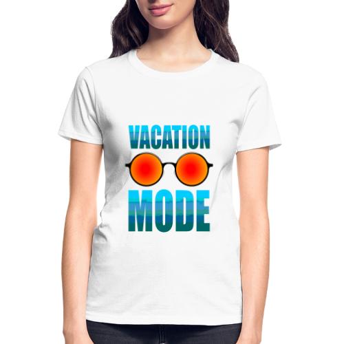 Vacation mode: Ocean Vibes On - Gildan Ultra Cotton Ladies T-Shirt
