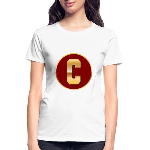 Letter C – Capital Varsity Alphabet Monogram - Gildan Ultra Cotton Ladies T-Shirt