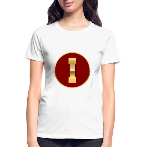 Letter I – Capital Varsity Alphabet Monogram - Gildan Ultra Cotton Ladies T-Shirt