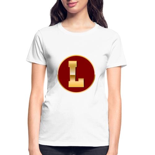 Letter L – Capital Varsity Alphabet Monogram - Gildan Ultra Cotton Ladies T-Shirt