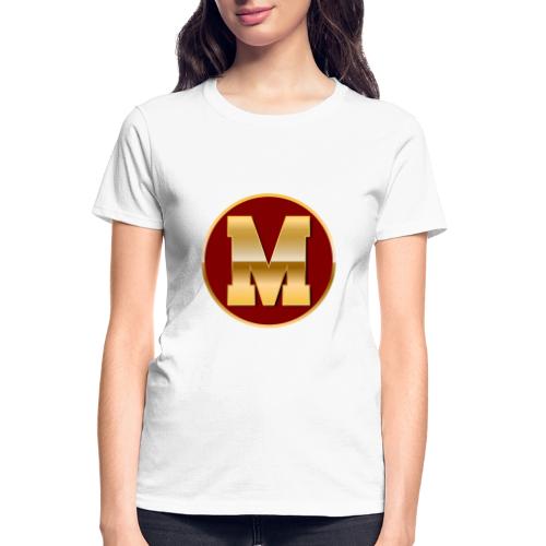 Letter M – Capital Varsity Alphabet Monogram - Gildan Ultra Cotton Ladies T-Shirt