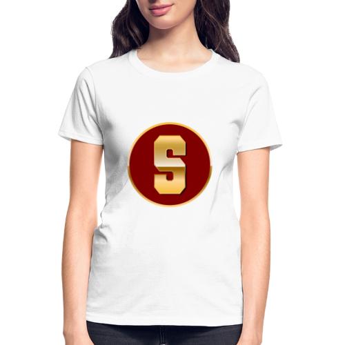 Letter S – Capital Varsity Alphabet Monogram - Gildan Ultra Cotton Ladies T-Shirt