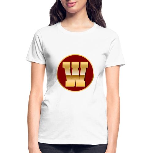 Letter W – Capital Varsity Alphabet Monogram - Gildan Ultra Cotton Ladies T-Shirt