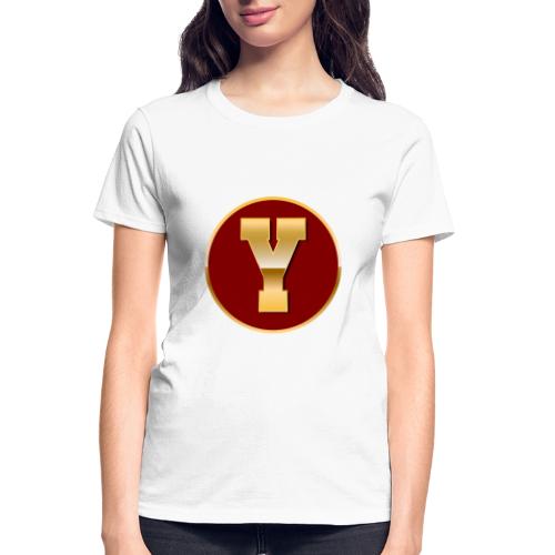 Letter Y – Capital Varsity Alphabet Monogram - Gildan Ultra Cotton Ladies T-Shirt