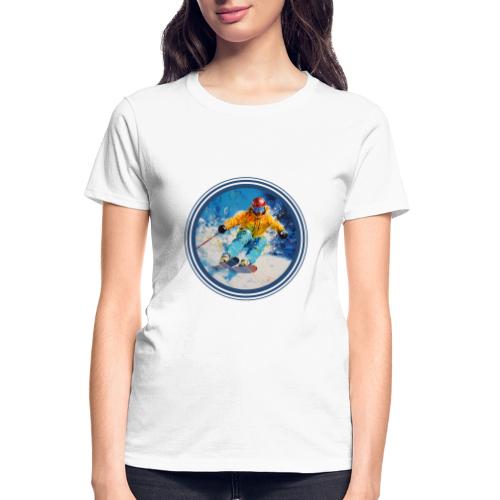 Born for Skiing - Gildan Ultra Cotton Ladies T-Shirt