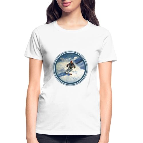 Skiing Power Moves - Gildan Ultra Cotton Ladies T-Shirt